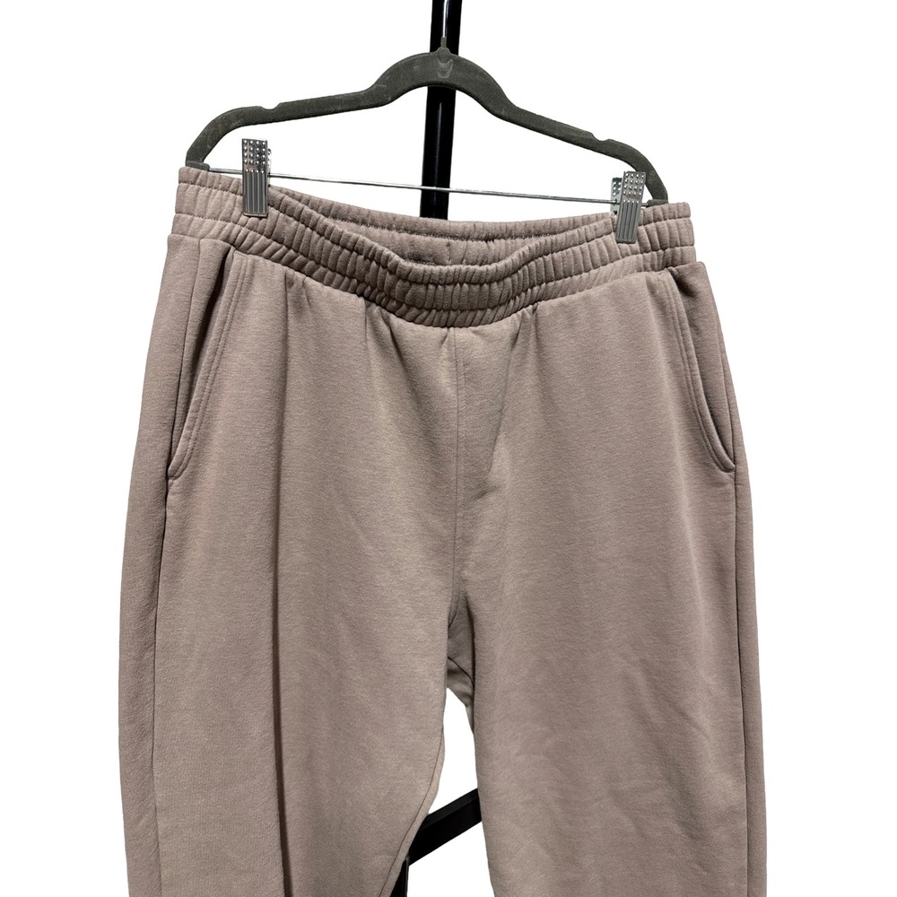 Beyond Yoga Polar Fleece Sweatpants Brown Medium‎ Cozy Girl Chic Lounge WFH Soft - Picture 5 of 6
